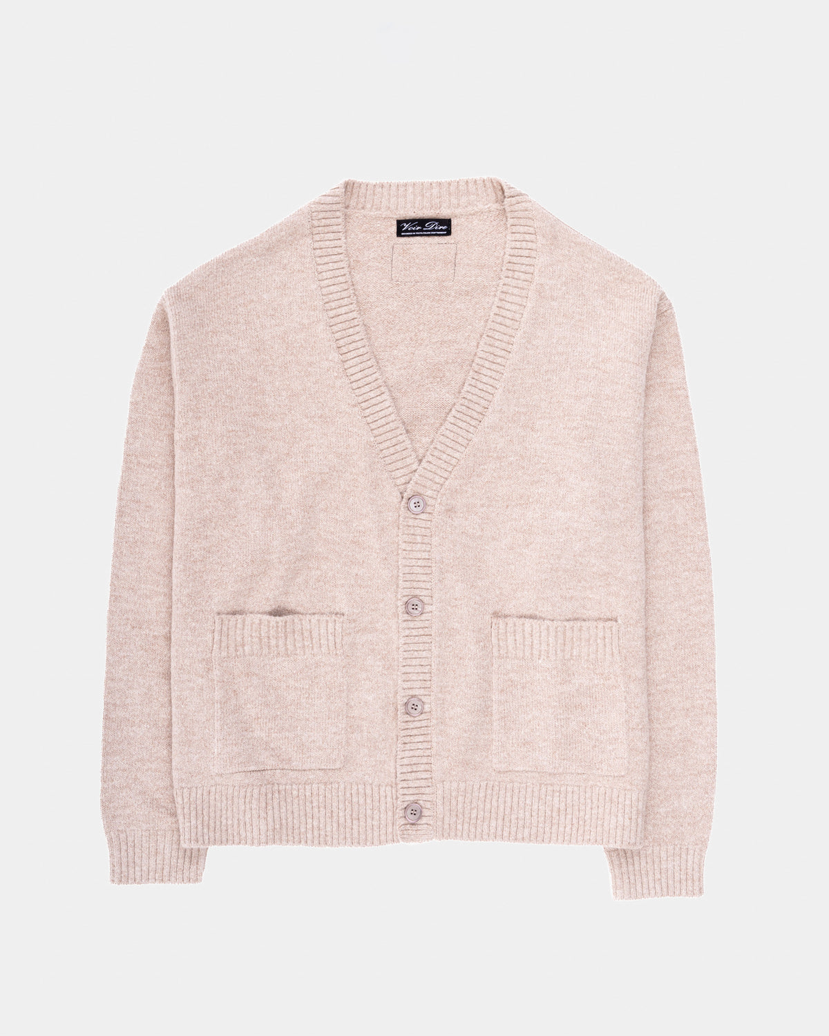 Voir Dire Button Up Knit Cardigan (Tan)
