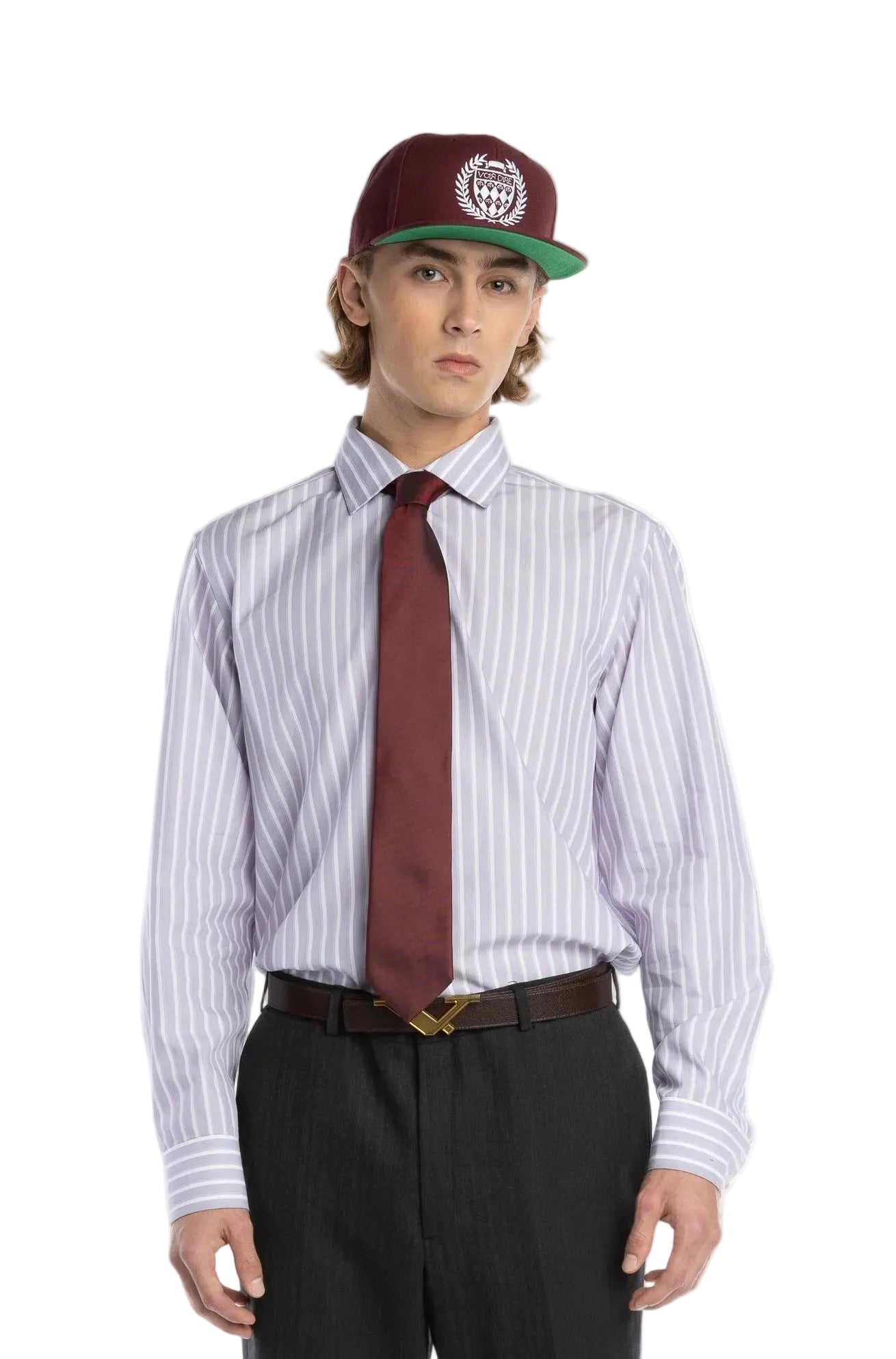 Voir Dire Stripped Logo Tie
