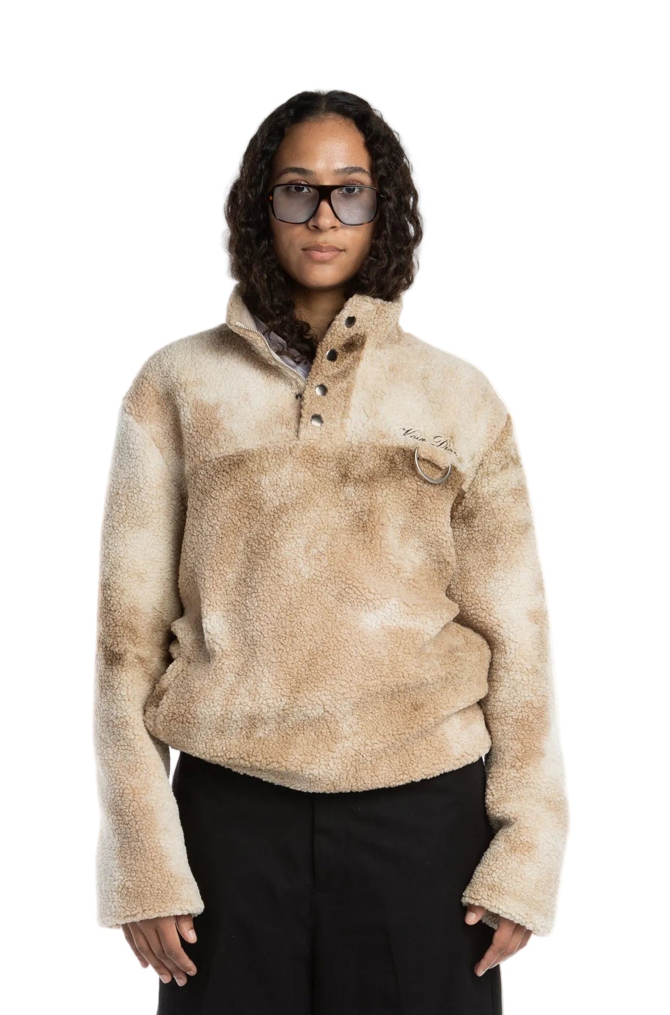 Voir Dire Sherpa fleece jacket.