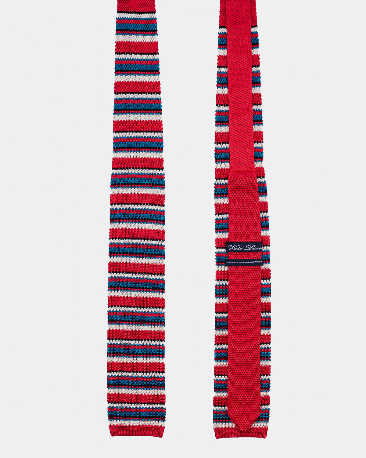 Voir Dire Striped Taupe Academic Tie